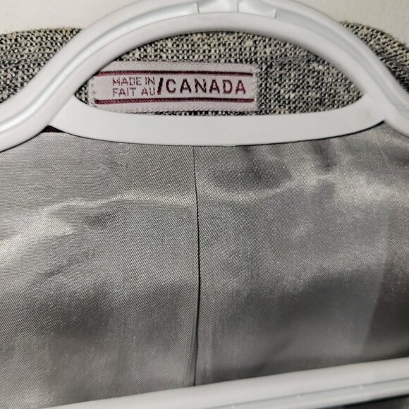 Classic WmH Leishman tweed suit jacket,size 44 R heather gray - Picture 8 of 8